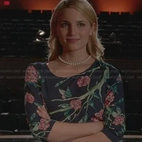 HD In Paris Anthropologie Green Eira Floral Blouse Size 0 - Picture 7 of 7